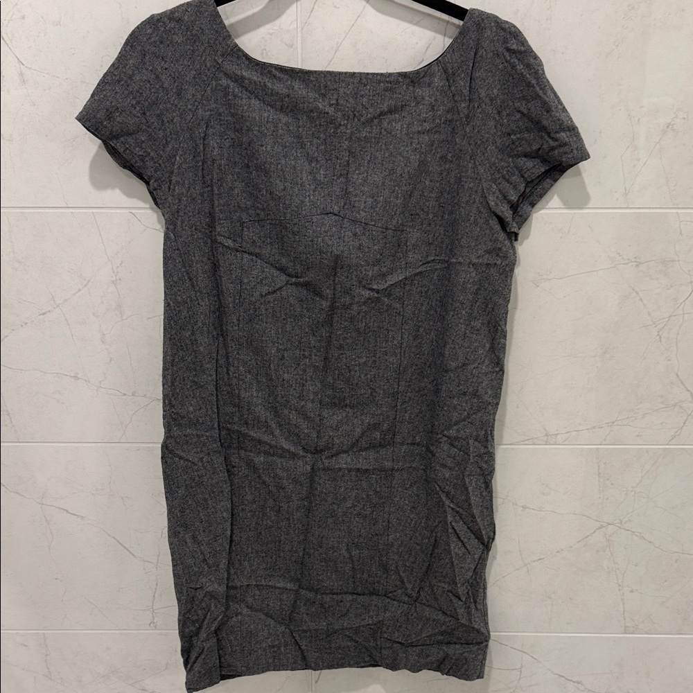 Women's Gray Scoop-Neck Dress